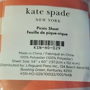 Kate Spade Picnic Sheet New